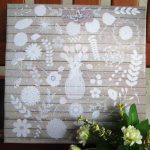 Wall decor rumah sofa ukuran 25 x 25 motif 2044