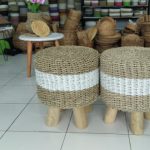 Stool kayu diameter 40