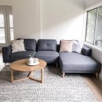 Sofa sudut + bantal accesories 3 pcs + tanpa meja