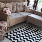 Sofa sudut + bantal accesories 2 pcs + puff kotak