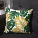 Bantal Accesories Kain Sofa Kanvas Monstera 40 cm x 40 cm