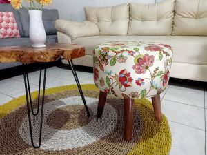 Stool Bulat (Round Stool) Stool motif #014
